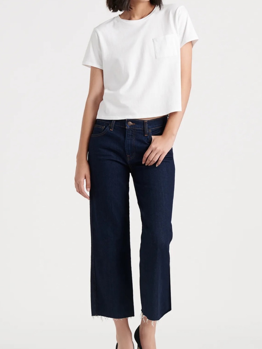 Lucky brand - Mid Rise Crop Wide Leg Jean size 00/24